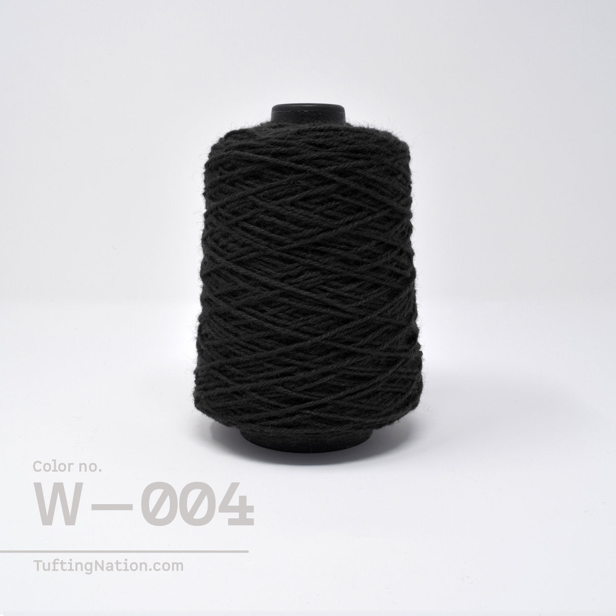 Black Rug Yarn for Tufting Gun, Weaving Loom and Punch Needle | TuftingNation