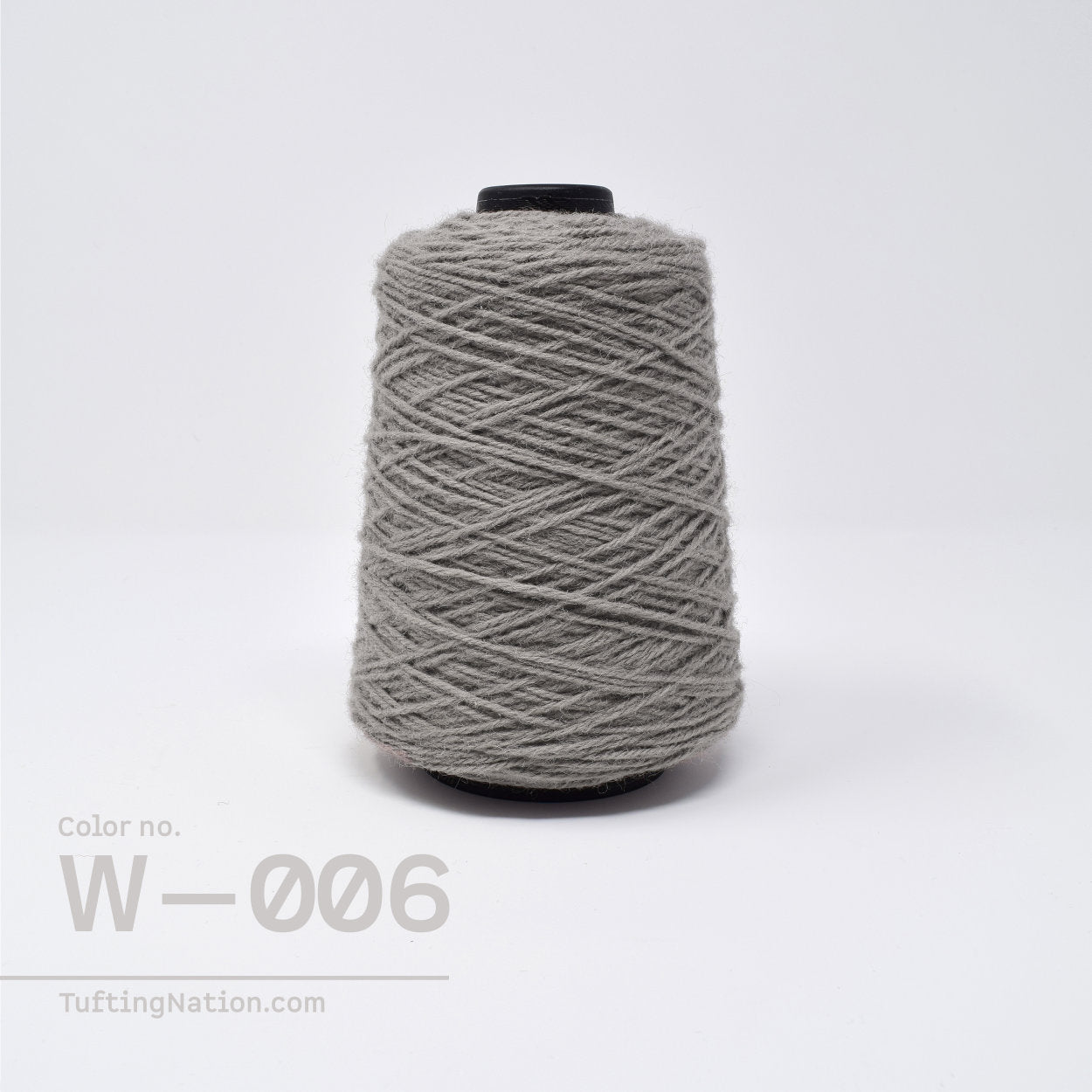 Grey Rug Wool Yarn on cones for Rug Tufting, Weaving and Punch Needle | TuftingNation