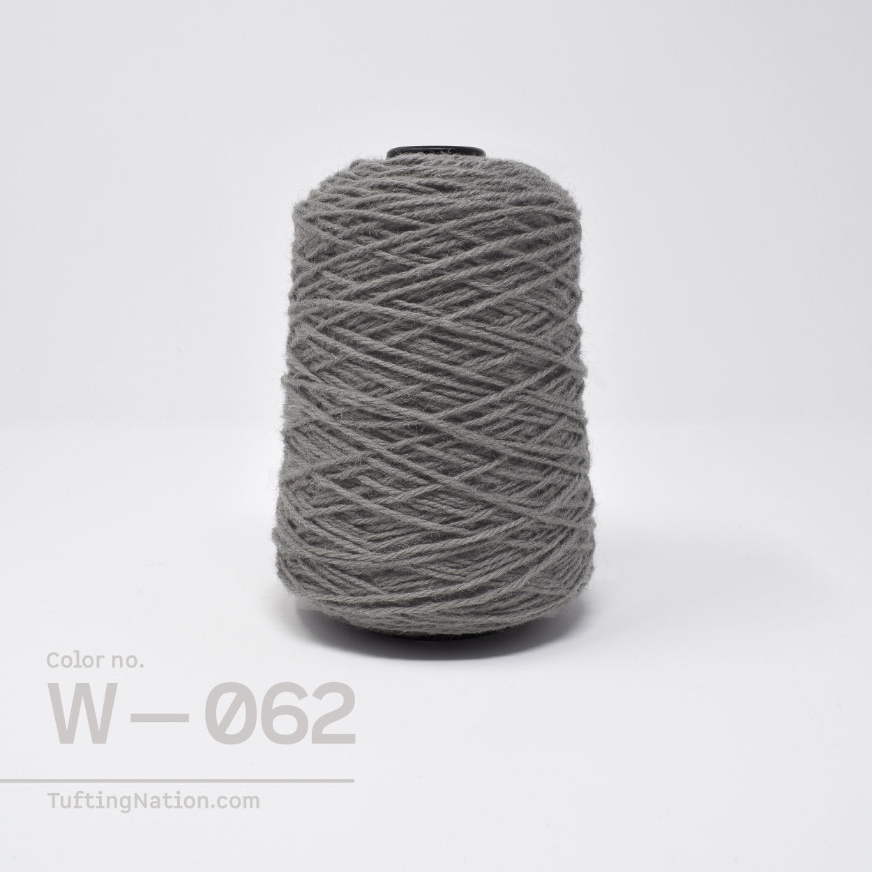 WArm Gray Tufting Machine Yarn on Cones for Rug Making | TuftingNation Canada