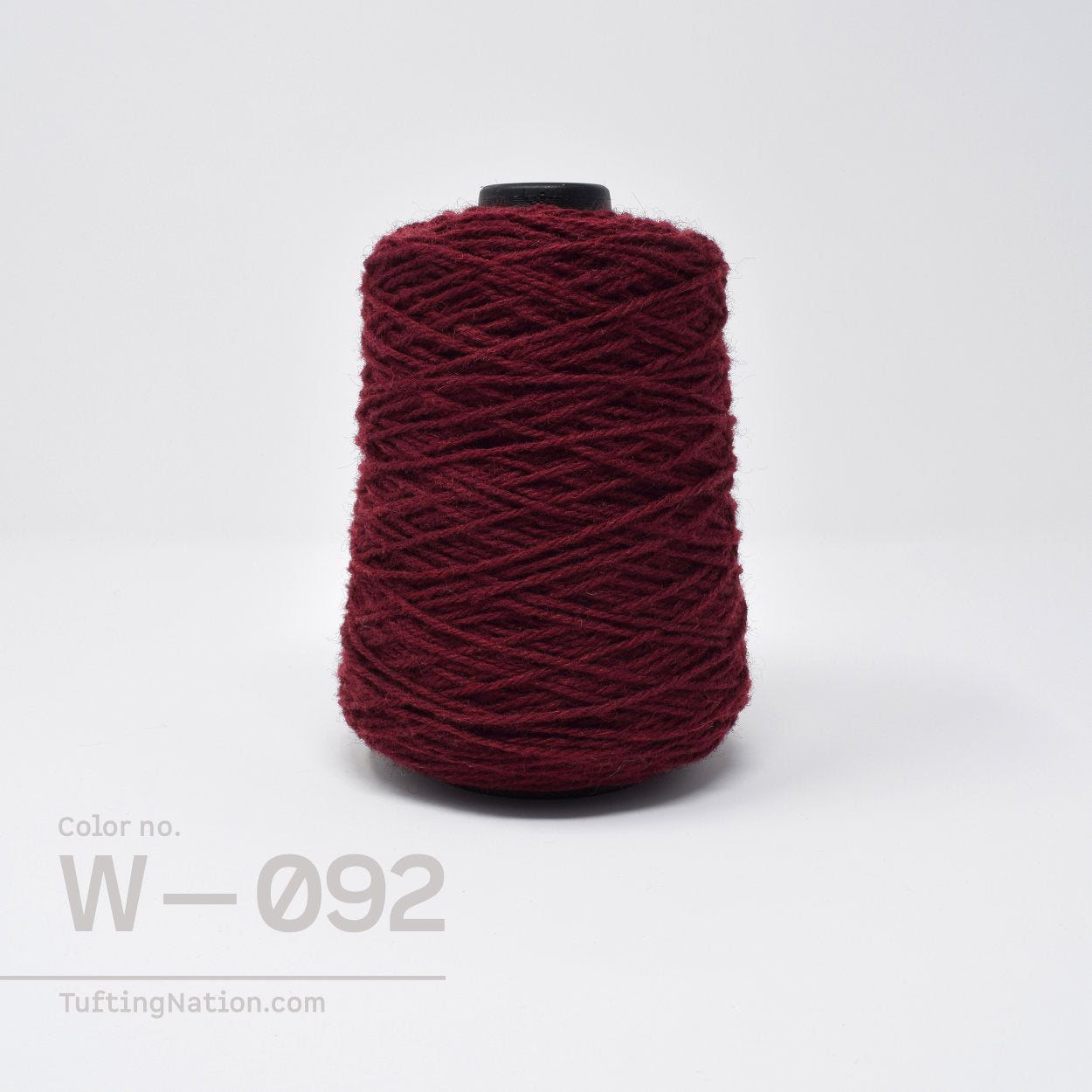 Cherry Red Rug Wool Yarn on cones for Rug Tufting, Weaving and Punch Needle | TuftingNation