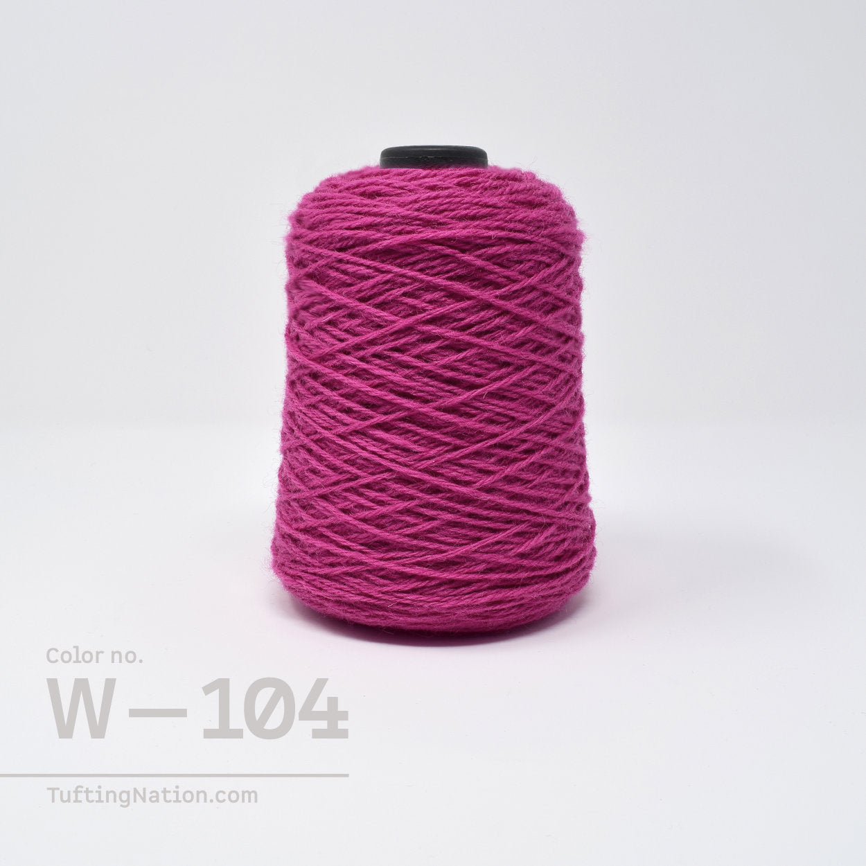 Fushia Pink Wool Yarn on Spool for Weaving and Rug Tufting | TuftingNation