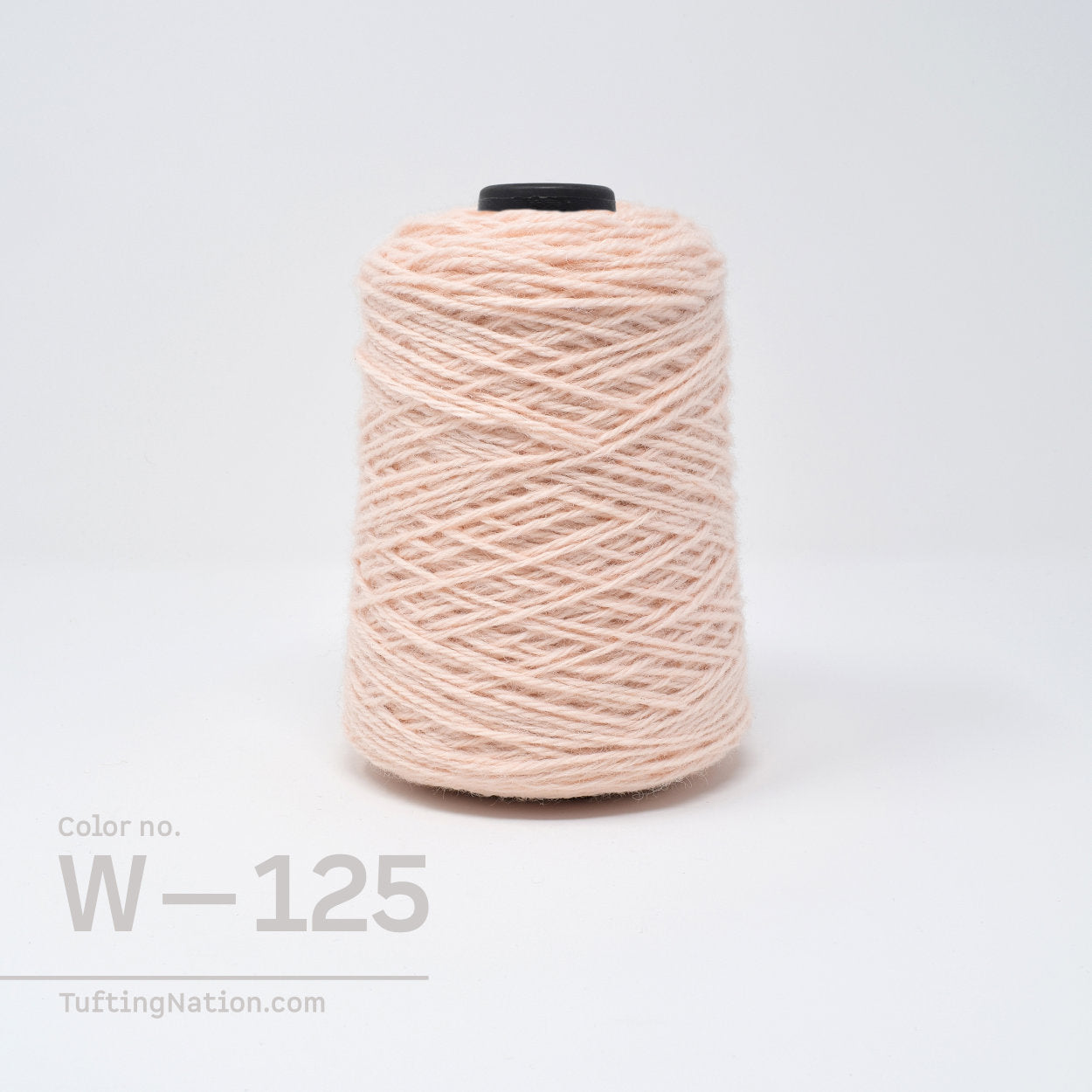 Pale Pink Wool Rug Yarn on 1/2 pound Cone for Rug Tufting, Weaving and Punch Needle | TuftingNation
