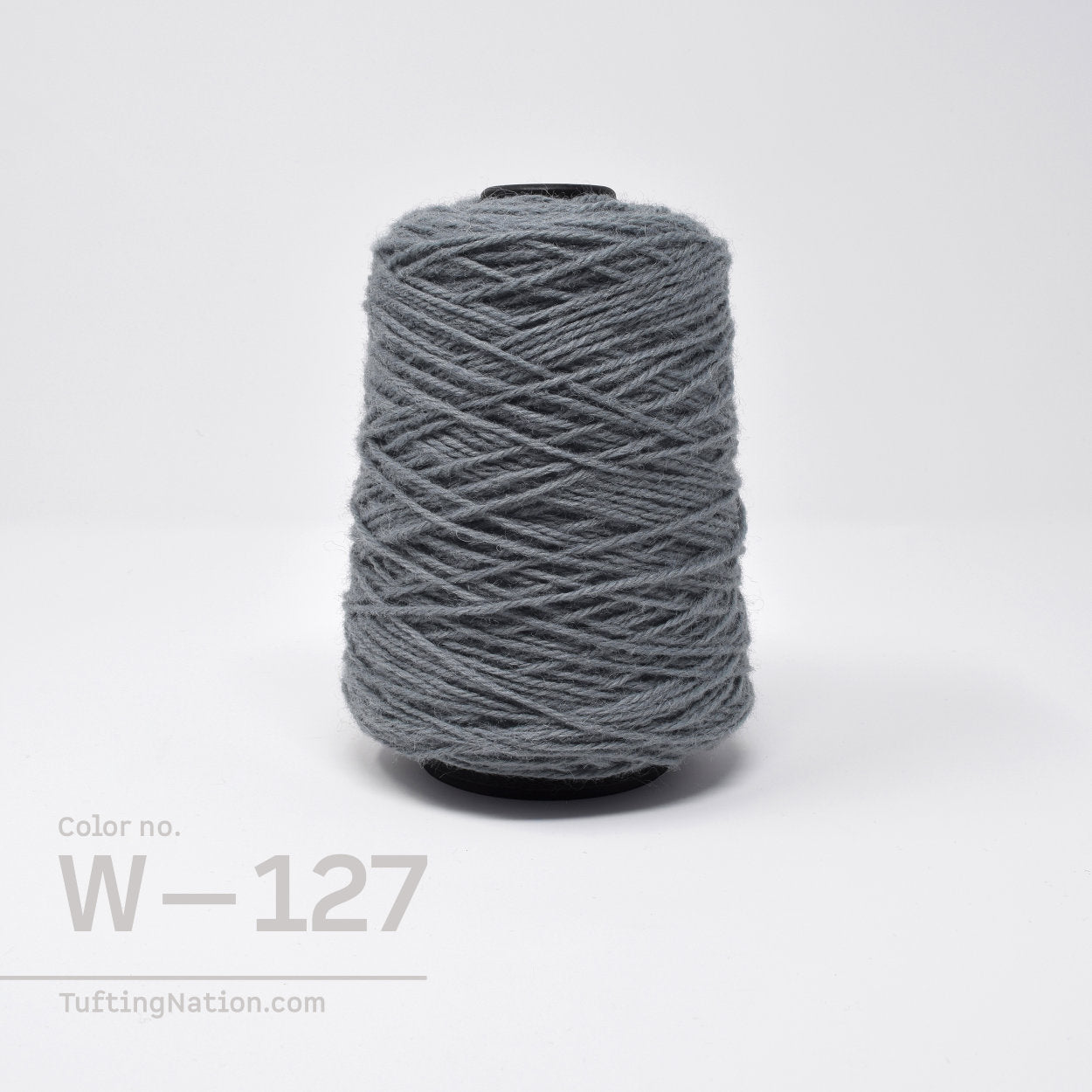 Cold Gray Wool Yarn on 0.5 pounds for Rug Tufting Gun | TuftingNation