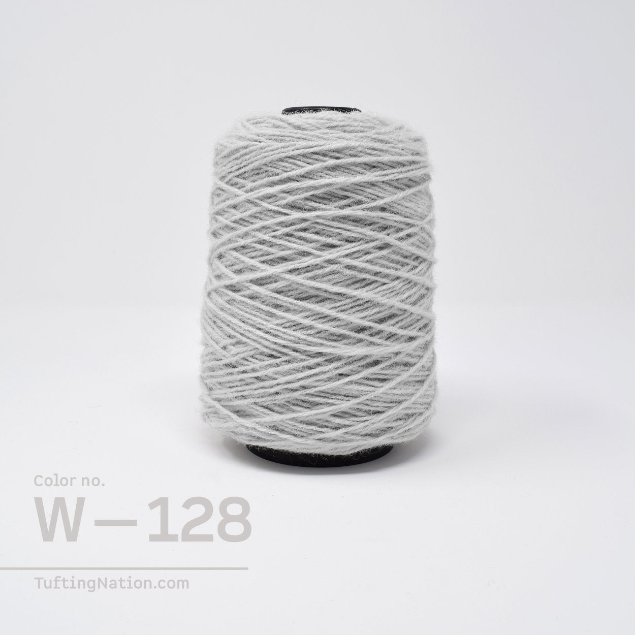 Pale gray Rug Tufting Yarn on Spool 100% Wool Canada | TuftingNation