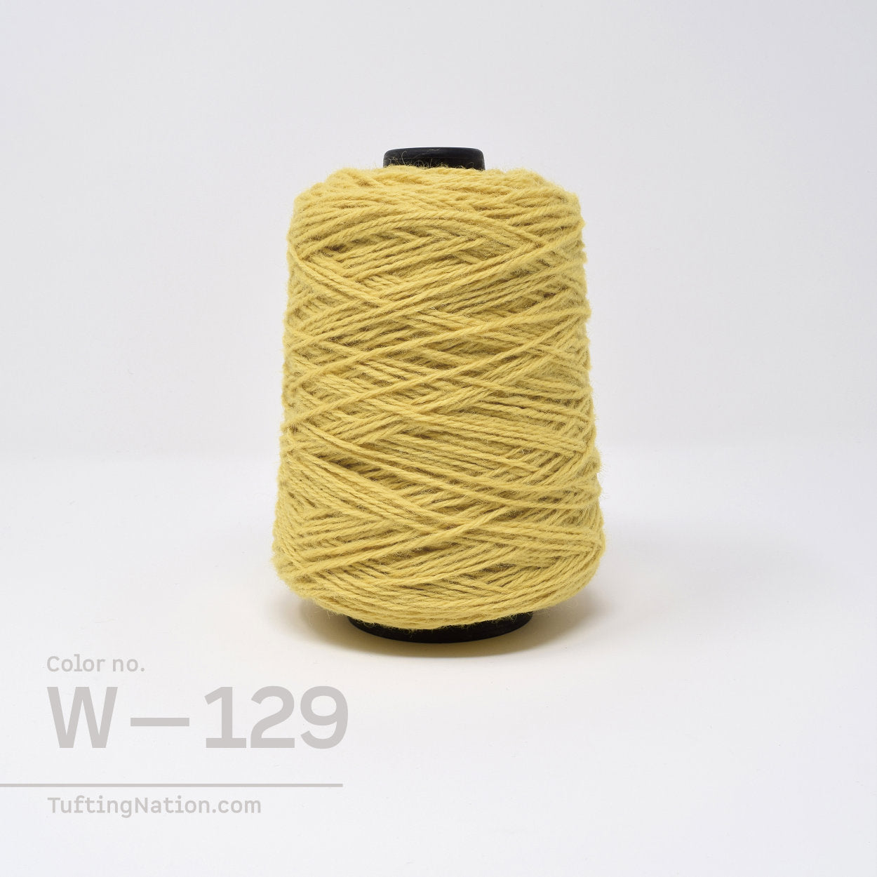 Yellow Rug Wool Yarn on cones for Rug Tufting, Weaving and Punch Needle | TuftingNation