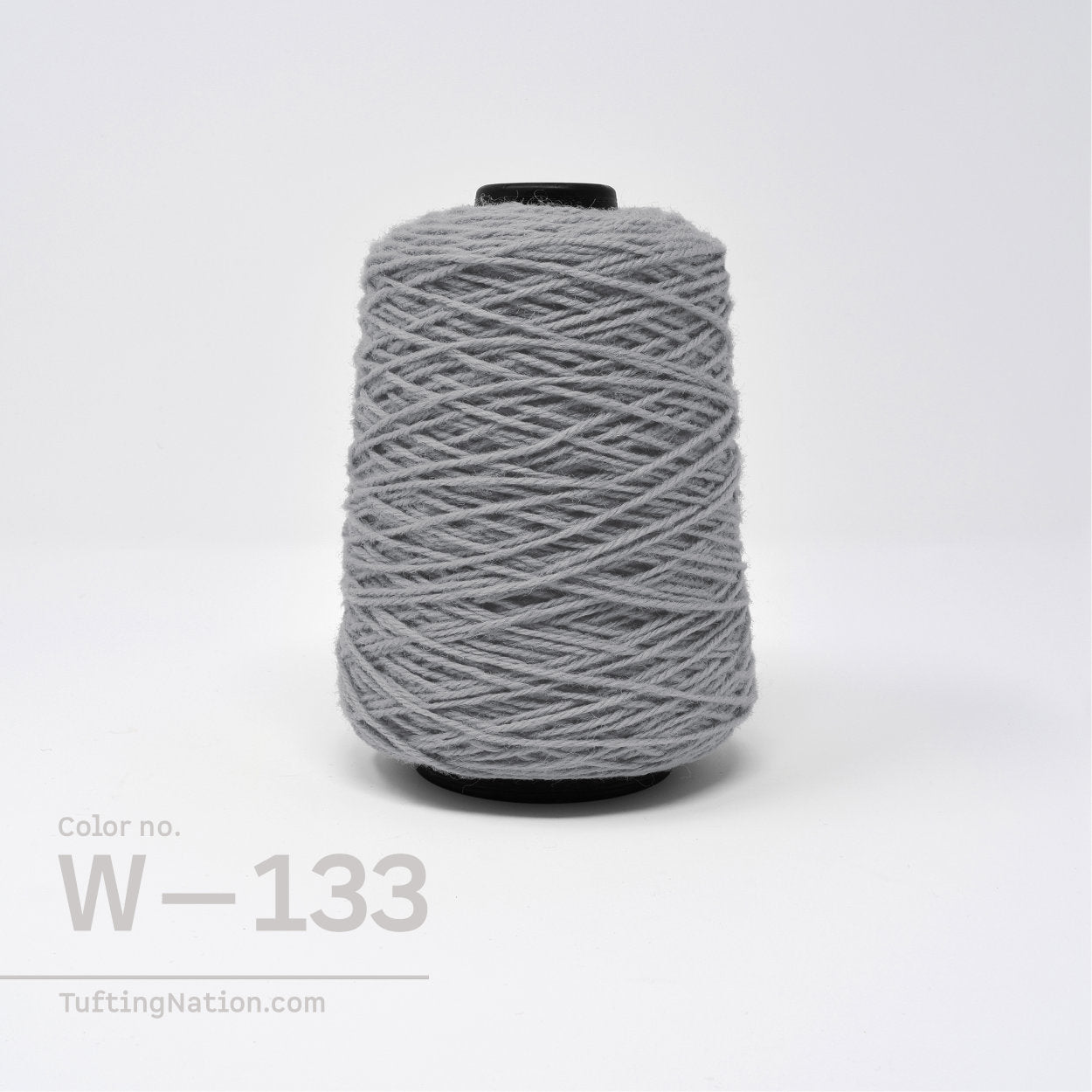 Grey Tufting Yarn On Spool for Rug Tufting, Weaving and Punch Needle | TuftingNation