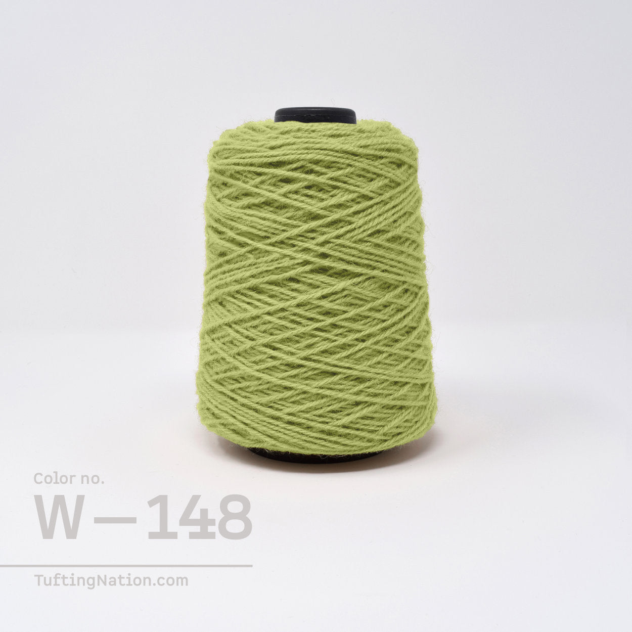 Green Tufting Gun Yarn on cones for Rug Making, Weaving and Punch Needle | TuftingNation
