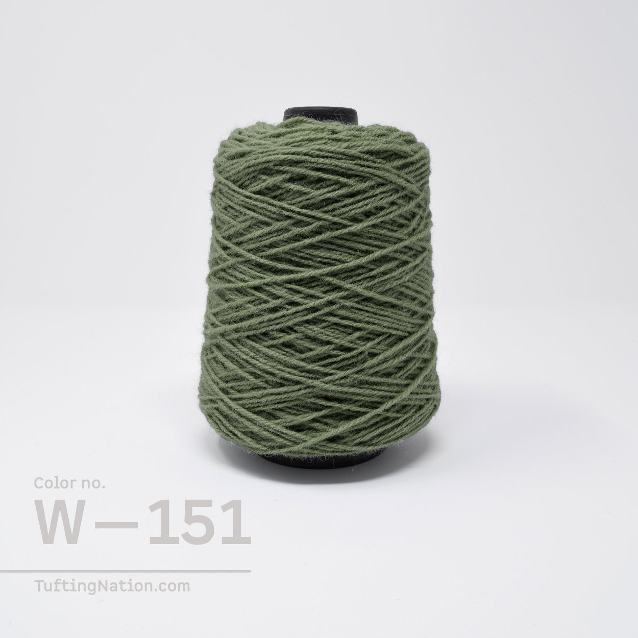 Green Tufting Gun Yarn on Spool for Rug Tufting and Rug Weaving | TuftingNation