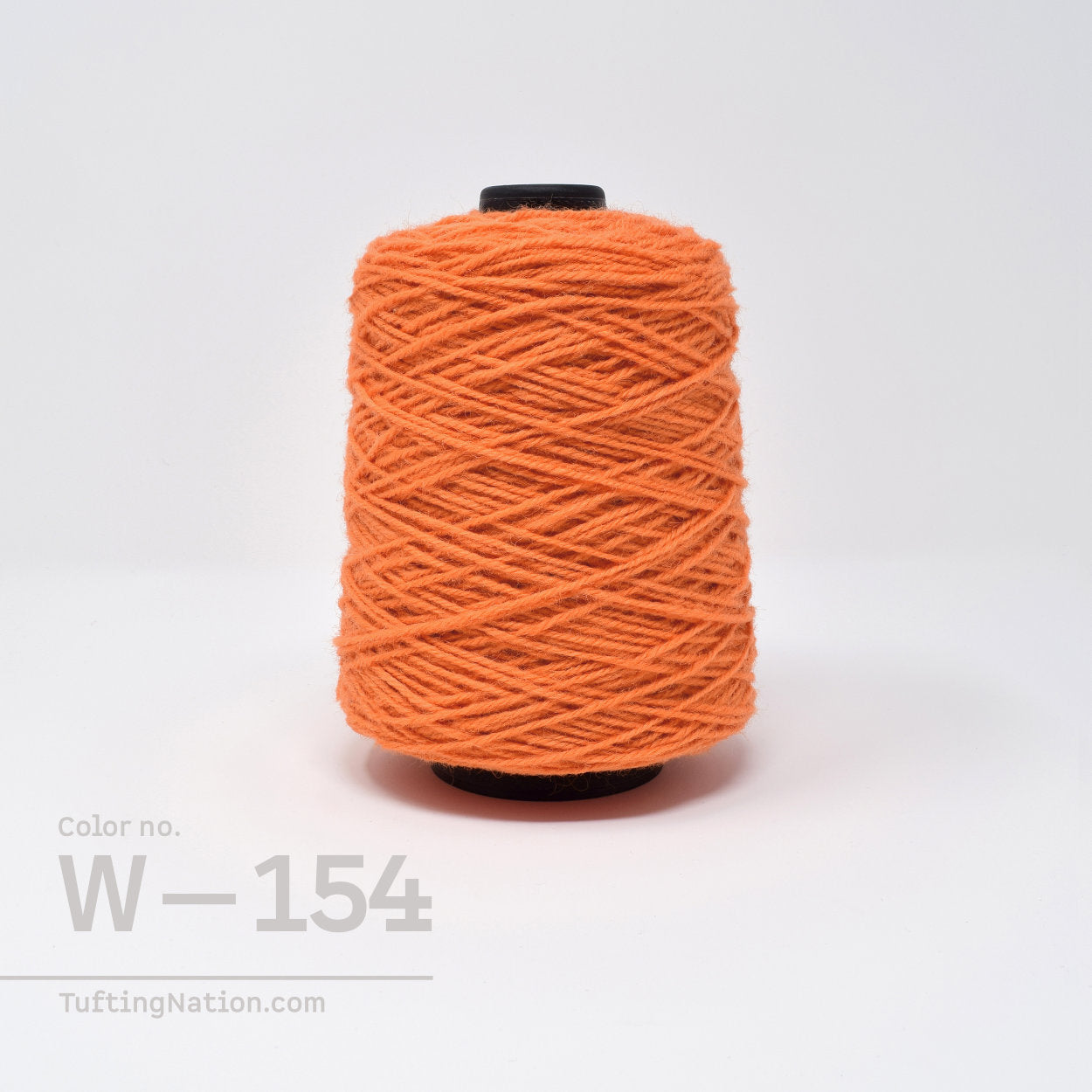 Orange Wool Yarn for Rug Gun, Weaving Loom and Punch Needle Art | TuftingNation