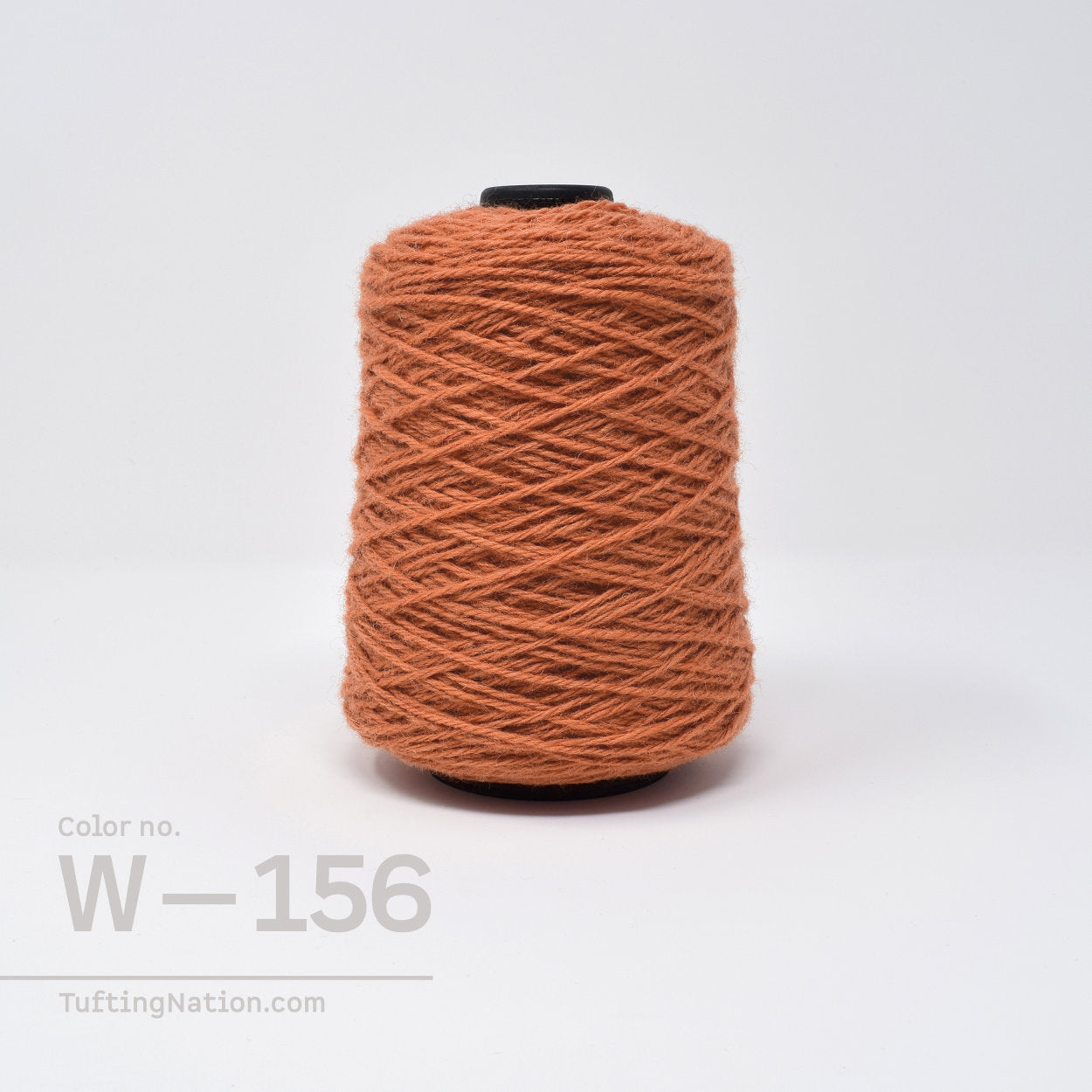 Burnt Orange Wool Rug Yarn for Tifting Gun and Weaving Loom | TuftingNation