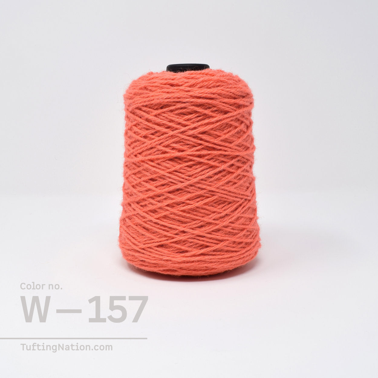 Orange Wool Rug Yarn on Cones for Tuffting Gun | TuftingNation