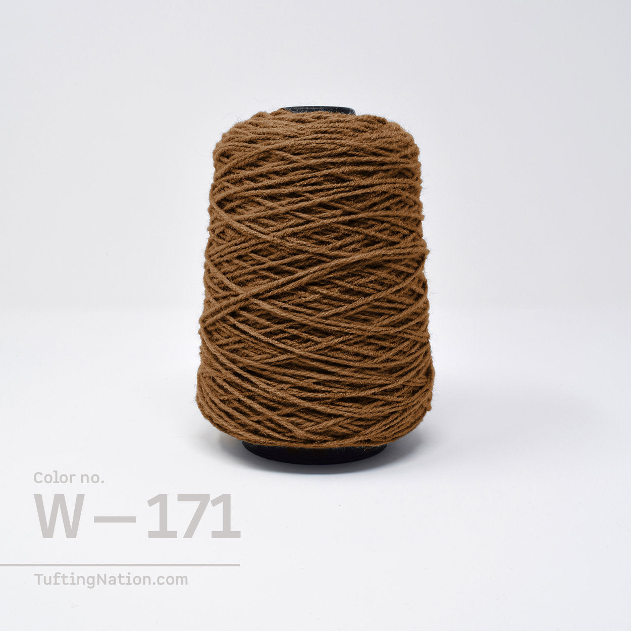 Coffee Brown Tufting Yarn On Spool for Rug Tufting, Weaving and Punch Needle | TuftingNation