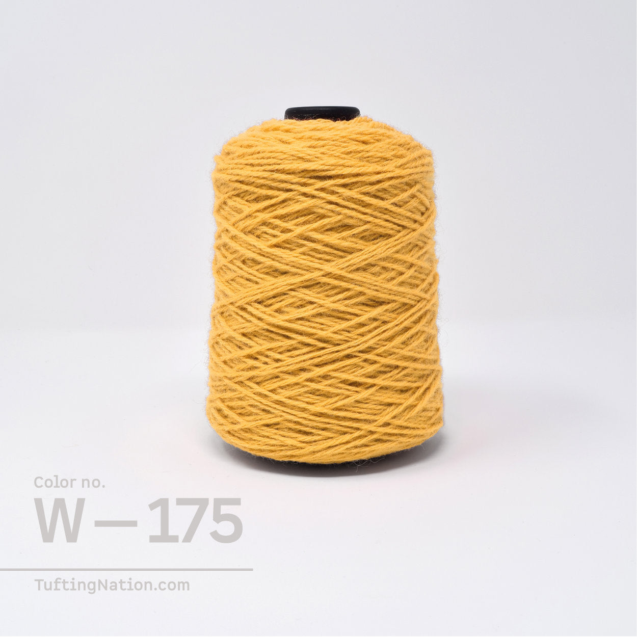 Yellow Wool Tufting Yarn on Cones for Rug making | TuftingNation