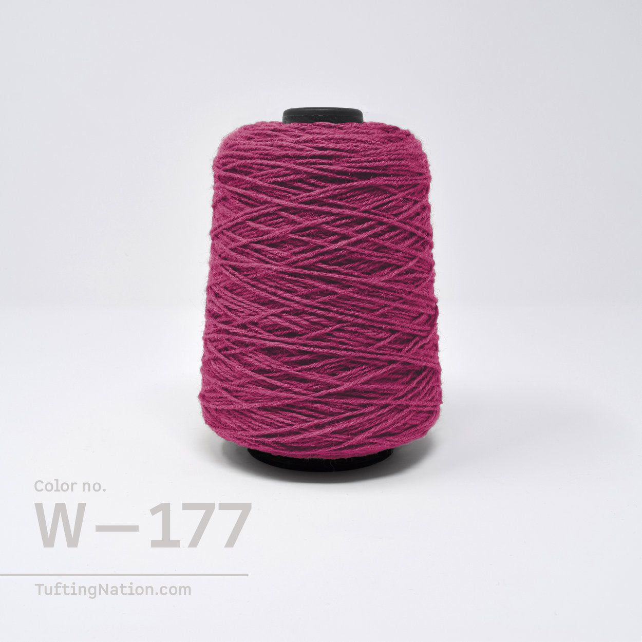 Plum Wool Tufting Yarn on Cones for Rug making | TuftingNation