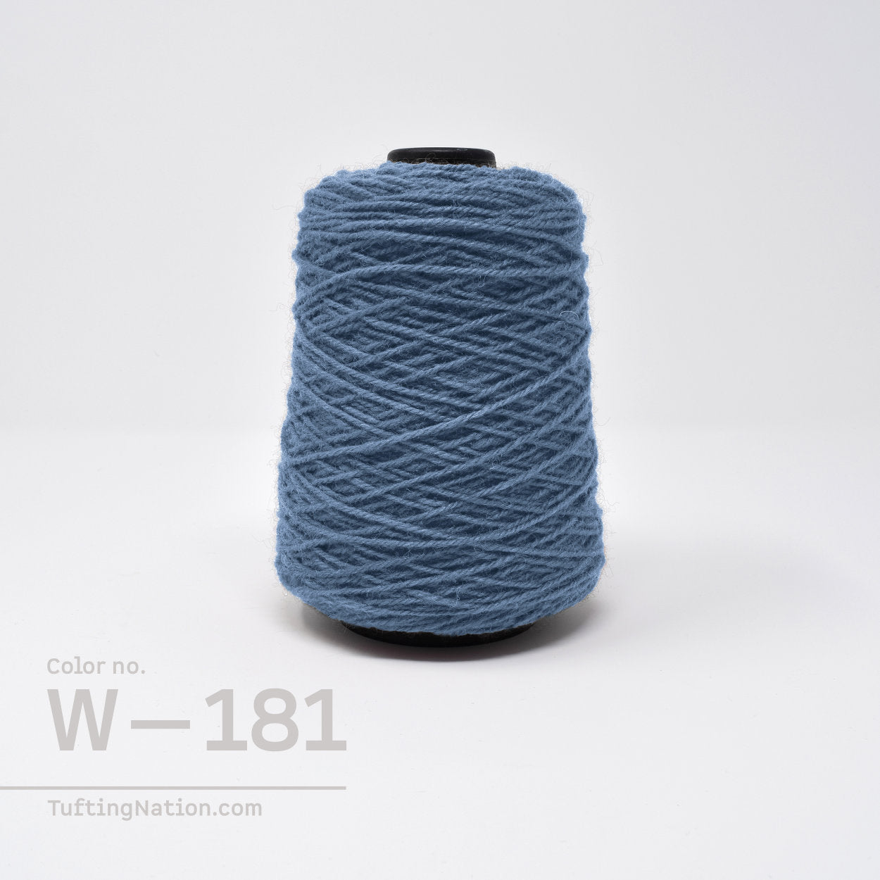 Blue Rug Wool Yarn on cones for Rug Tufting, Weaving and Punch Needle | TuftingNation