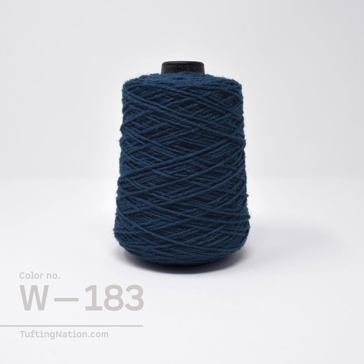Dark Blue Tufting Gun Yarn on cones for Rug Making | TuftingNation