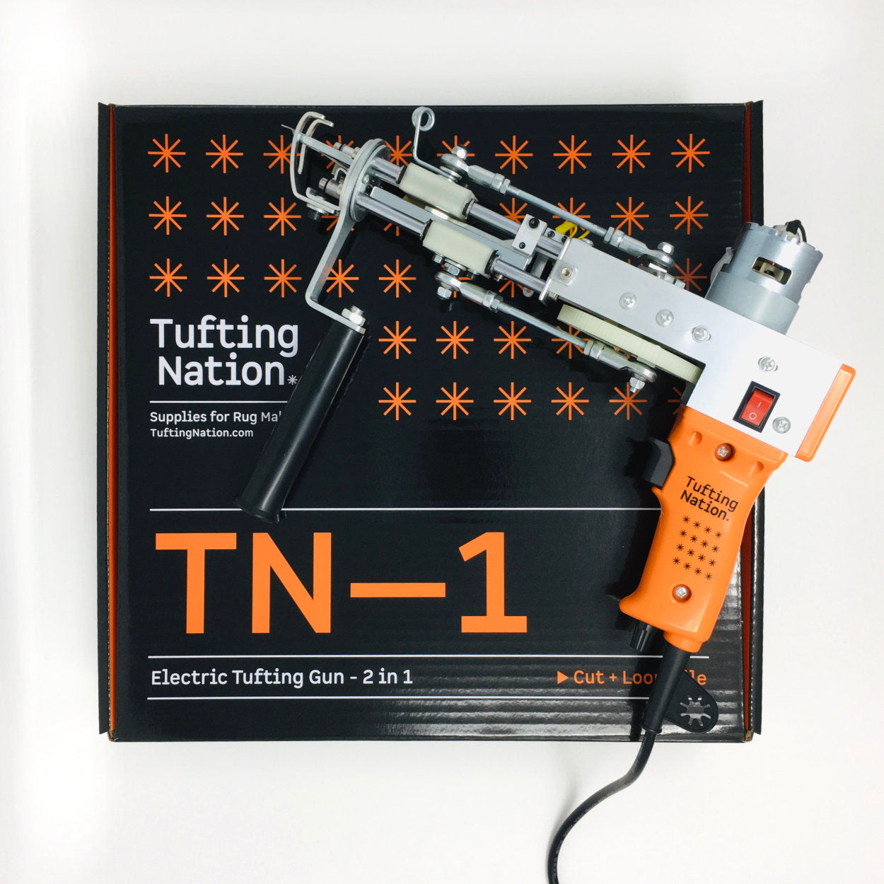 Electric Tufting Gun 2 in 1 for sale, Cut and Loop Tifting Gun | TuftingNation Canada