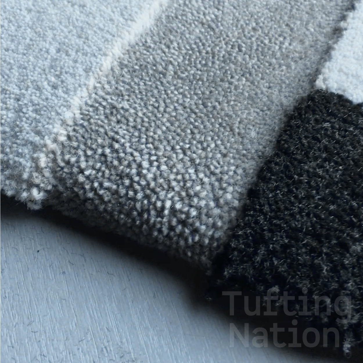 Tufted rug trimmed with a rug carver tool | TuftingNation Canada