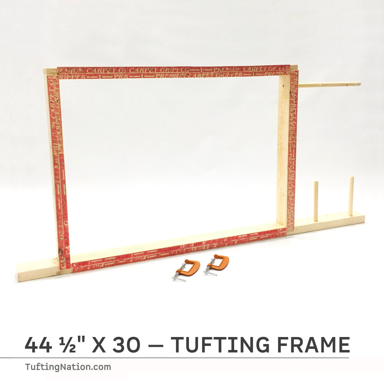 Large Tufting Frame for Rug Tufting with yarn Holder | TuftingNation Canada