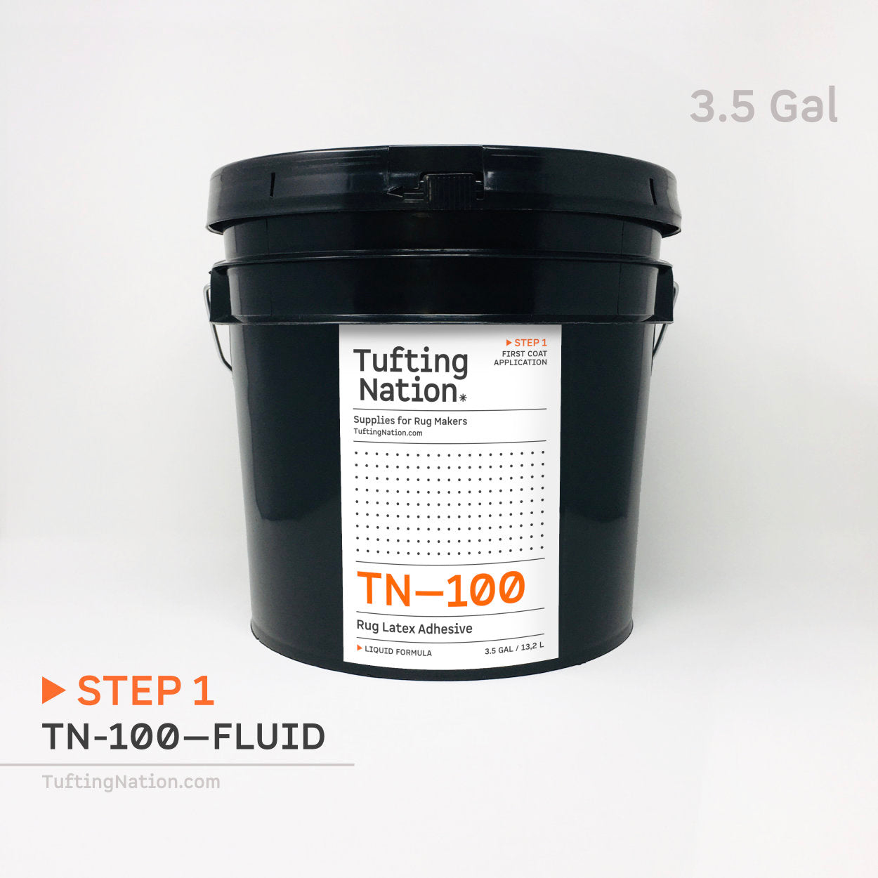 3.5 Gallon of TN-100 Rug Latex Adhesive for Rug Making  | TuftingNation