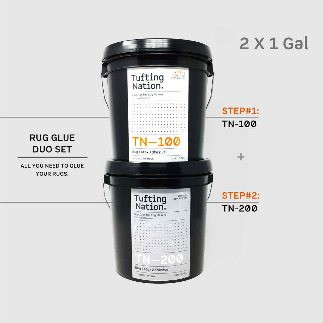 Buy Rug Glue Duo Set for Handmade Rug, Woven Rug and Punch Needle Rug | 2 x 1 gallon | TuftingNation Canada