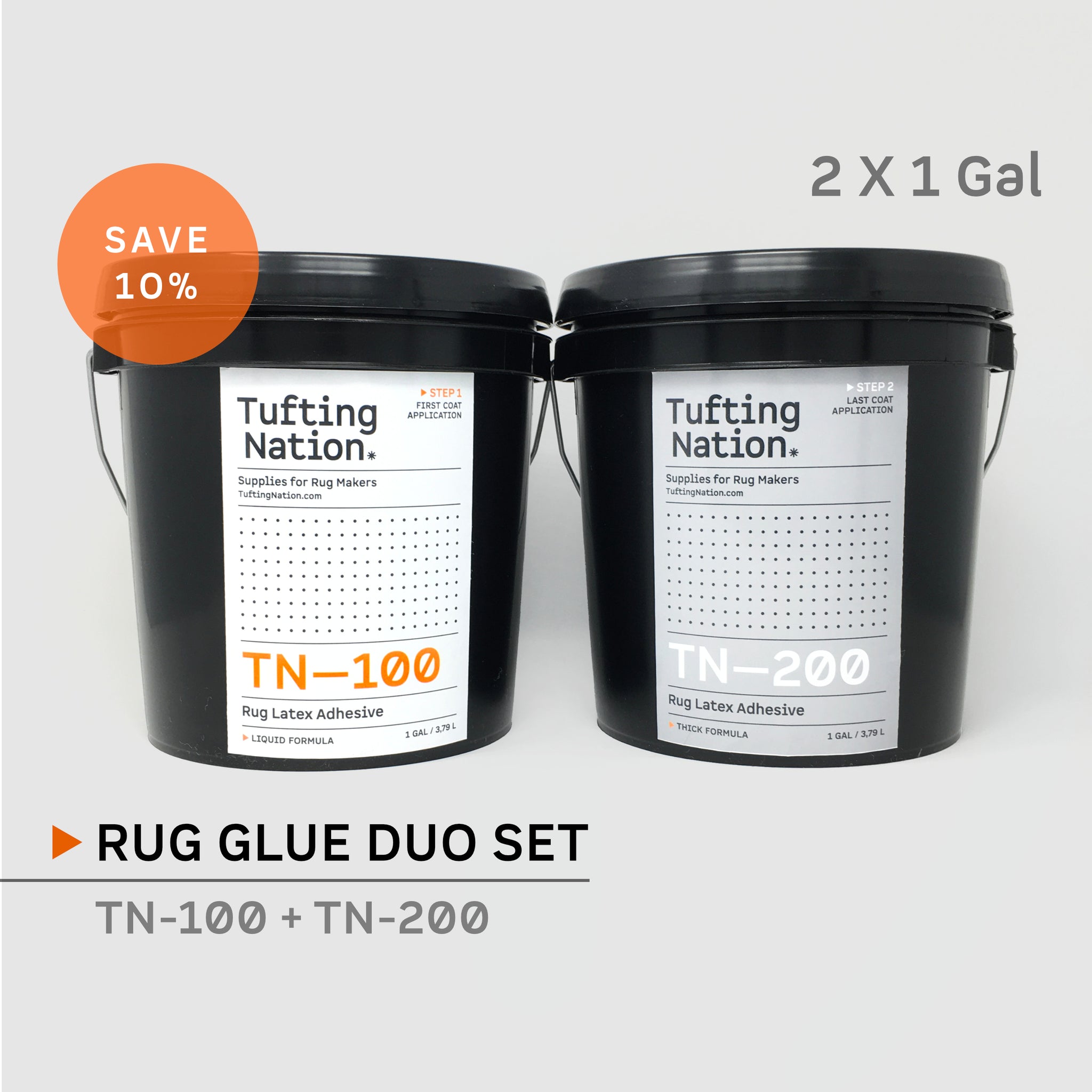 Buy Rug Glue Duo Set for Handmade Rug, Woven Rug and Punch Needle Rug | 2 x 1 gallon | TuftingNation Canada