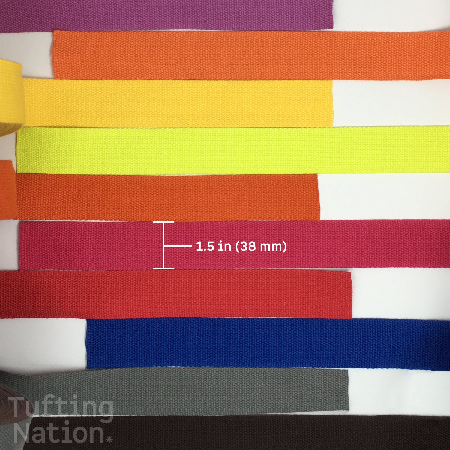 Binding Tape for Carpet Edges, 1.5 inch wide ( 38mm ). 100% Cotton twill tape for rugs. | TuftingNation.com