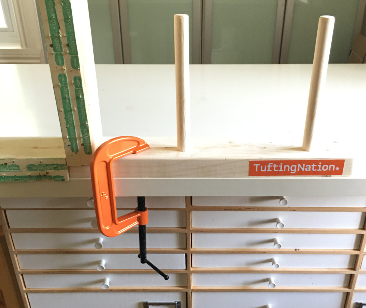 How to fix Tufting Frame to a Table | TuftingNation.com