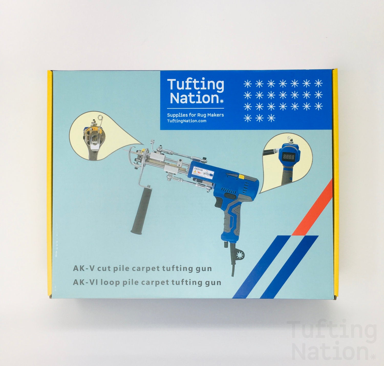 AK-V Cut and Loop Tufting Gun – TuftingNation