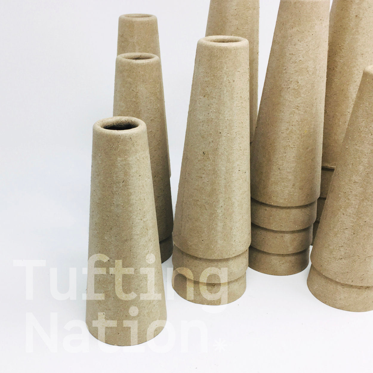 Cones made of heavy cardboard  | TuftingNation Canada