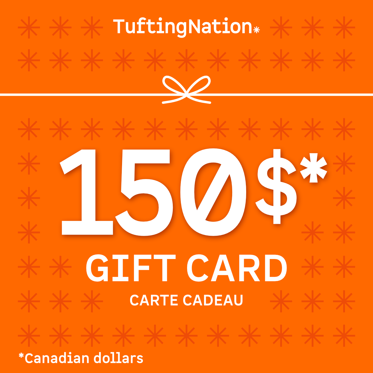 150$ Gift Card Certificate for Rug Making Supplies | TuftingNation