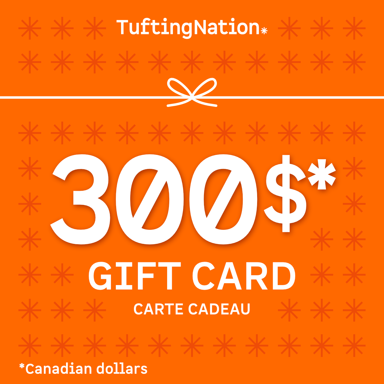 300$ Gift Certificate Card for Tufting Gun and Supplies | TuftingNation