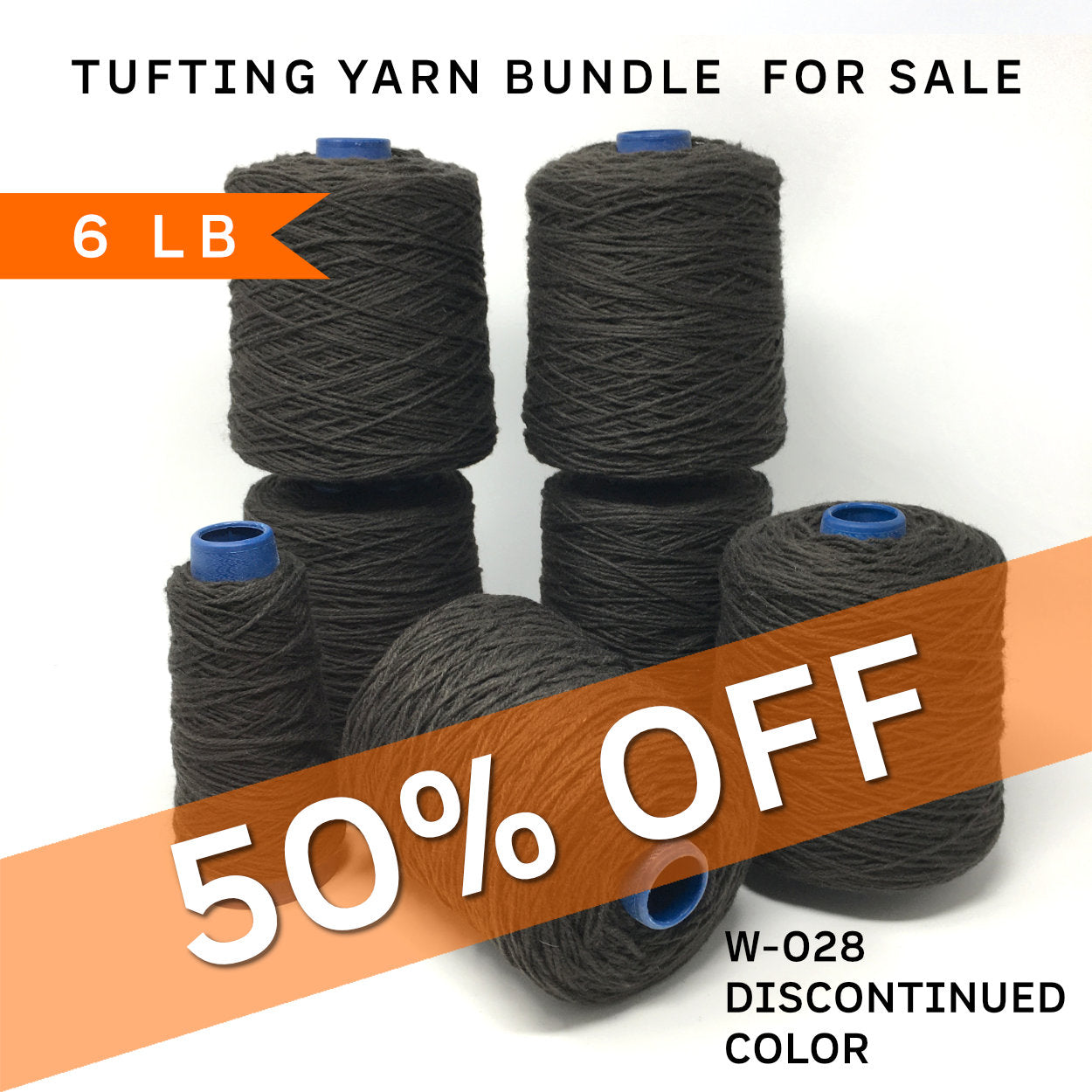 Tufting Yarn Bundle - 6lb | 100% Wool | Clearance Sale - W-028