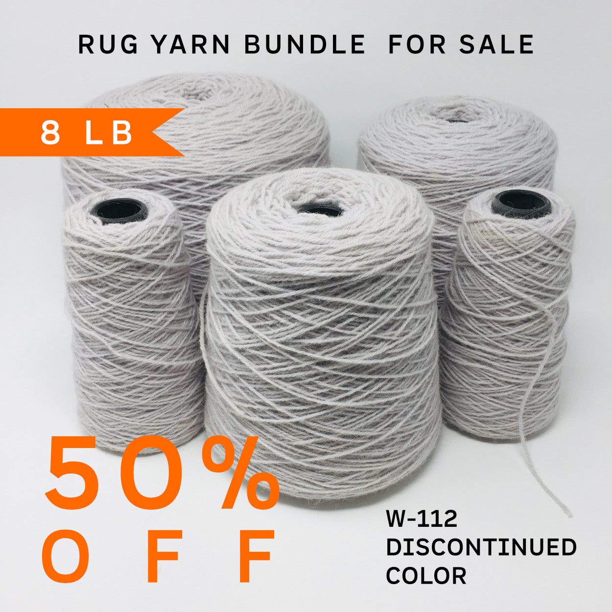 Tufting Yarn Bundle - 8lb | 100% Wool | Clearance Sale