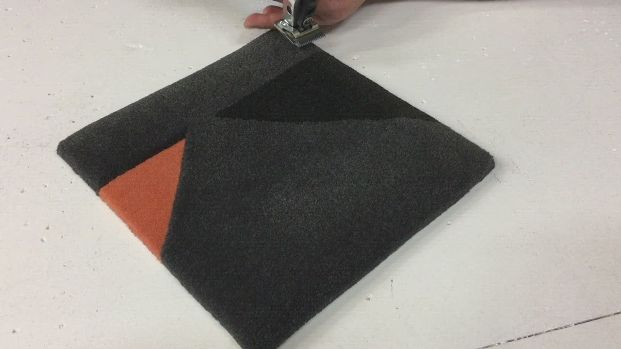 TN-40P Rug Carver adding relief to a tufted rug surface | TuftingNation Canada