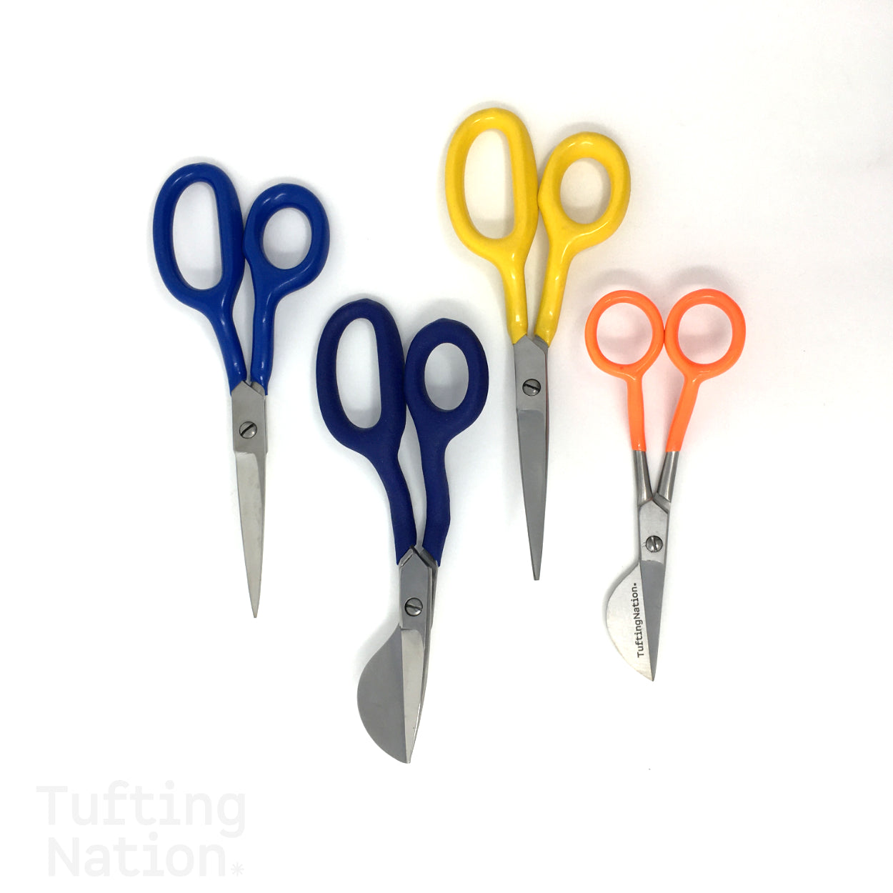 Duckbill Tufting Scissors and Carpet Napping Shears BUNDLE of 4 | TuftingNation Canada