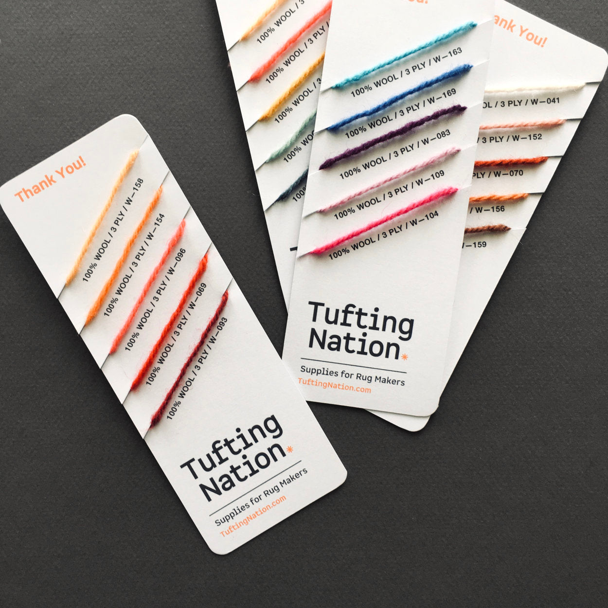 Custom Rug Yarn Color Card | TuftingNation 