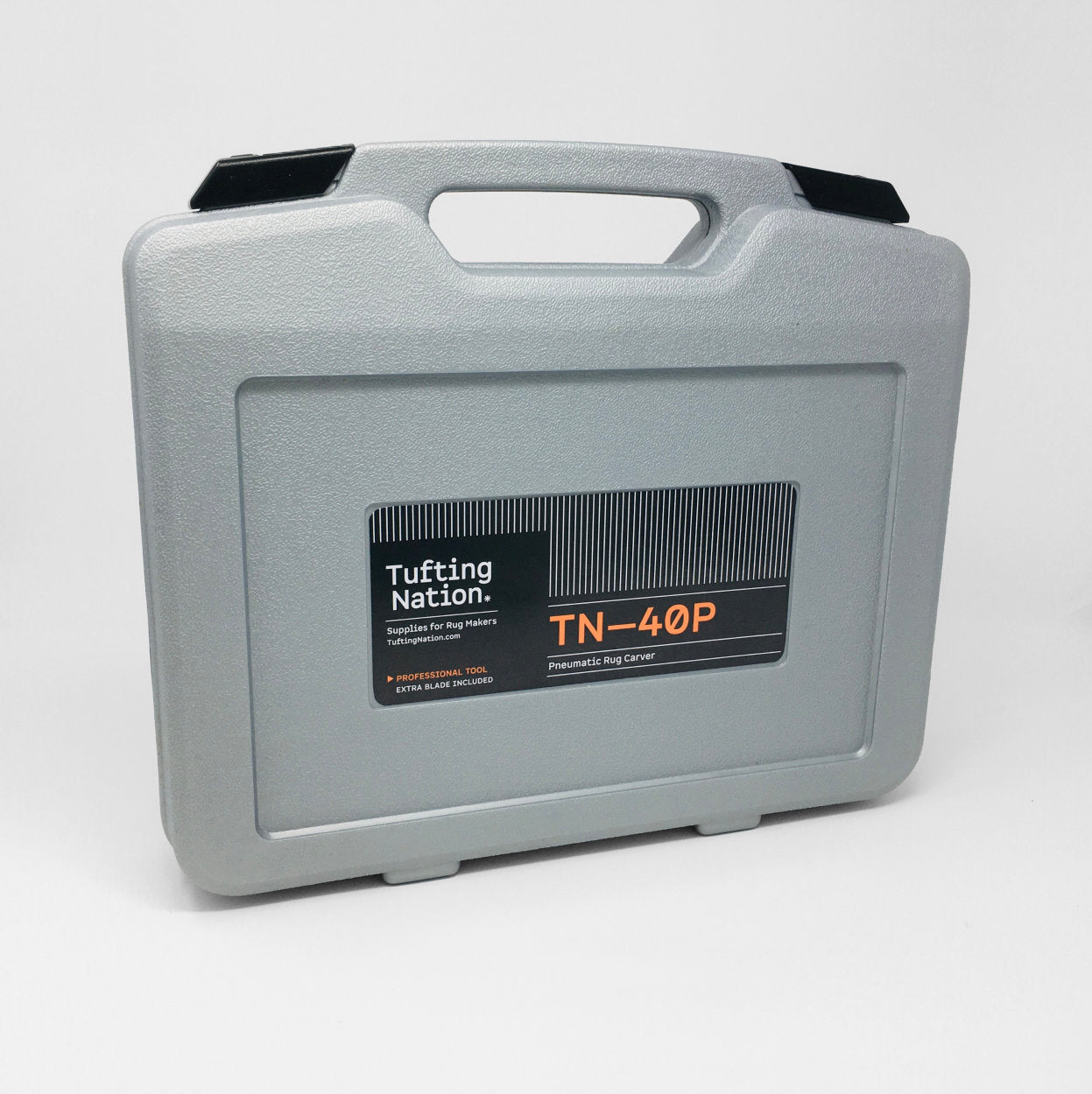 Gray Solid Plastic Case to carry the ECC-700 Rug Carver | TuftingNation