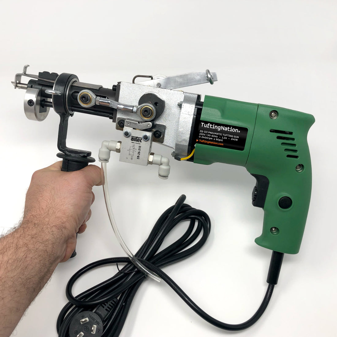 ZQ-III Pneumatic Tufting Gun | Buy a Professional Cut and Loop Pile Tufting Machine