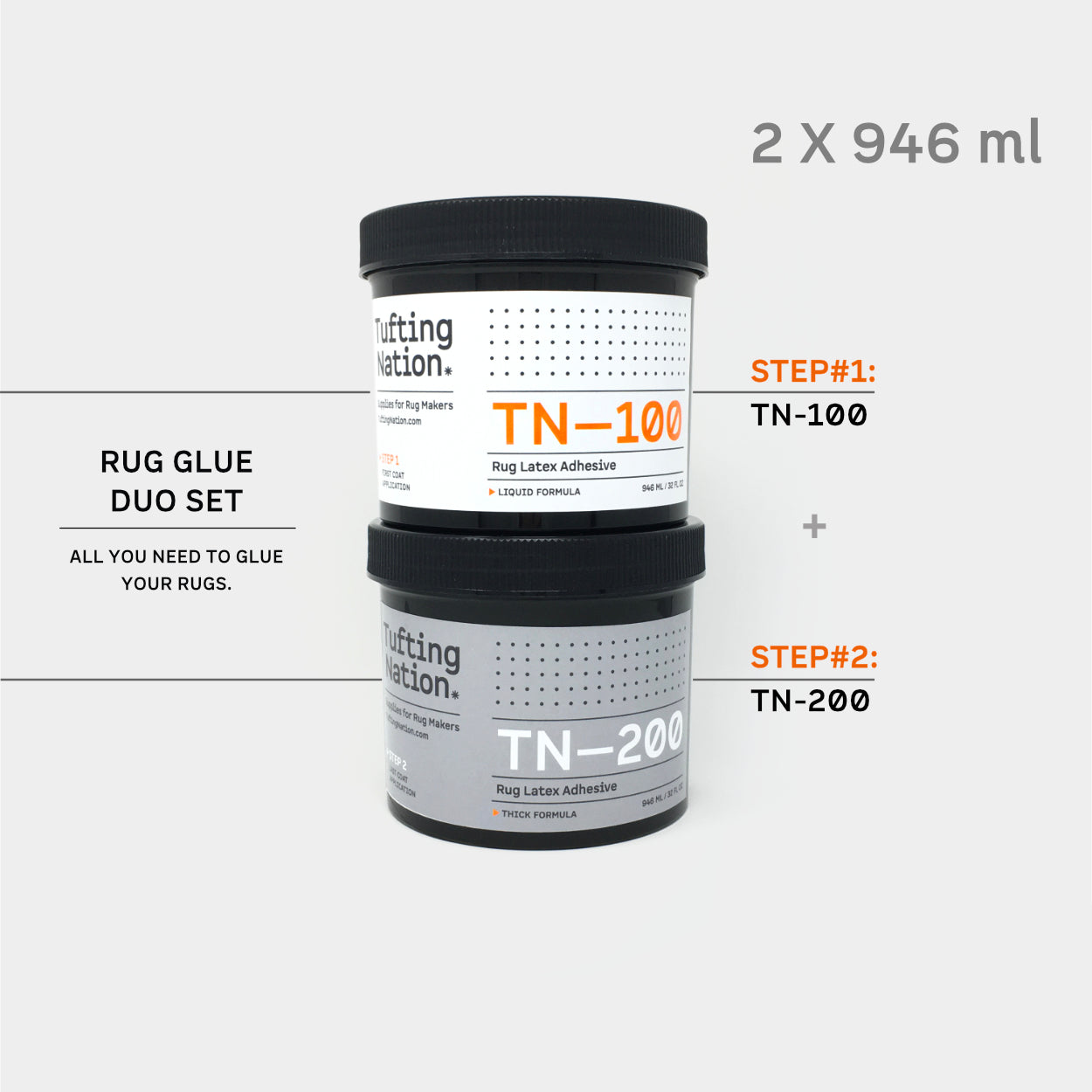 Tufting Glue Duo Set, TN-100 + TN-200