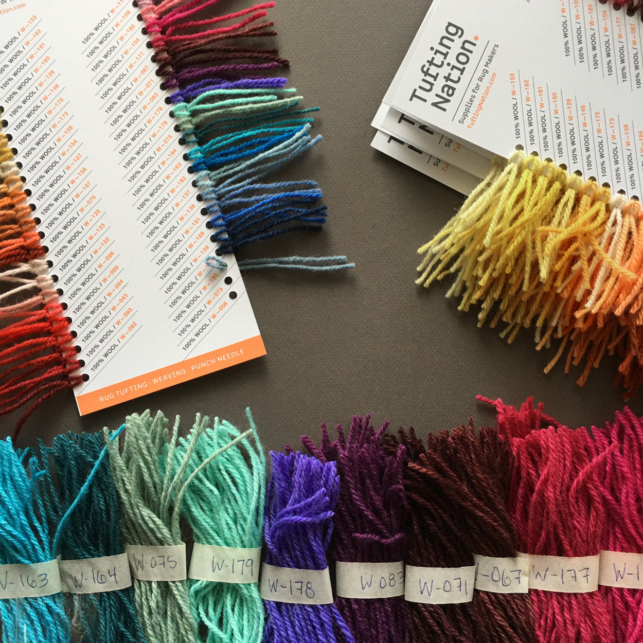 Rug Yarn Color Card | Wool Yarn Color Chart | FREE SHIPPING – TuftingNation
